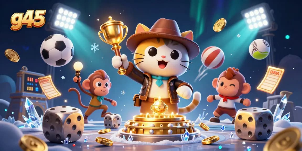 Engage in thrilling adventures with g45 as a cat archaeologist uncovers casino treasures.