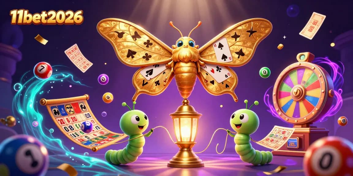 Engage in thrilling play at 11bet2026 with lottery games surrounded by vibrant characters and dynamic elements.