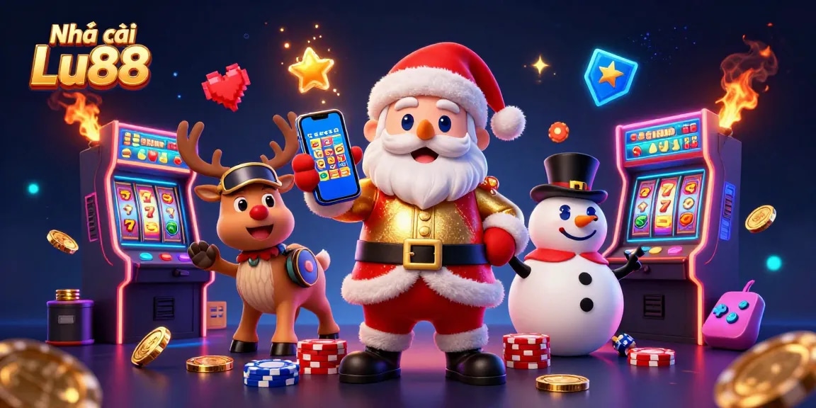 Engage with Nhà cái Lu88 through immersive 3D slots, as Santa and friends celebrate jackpots!