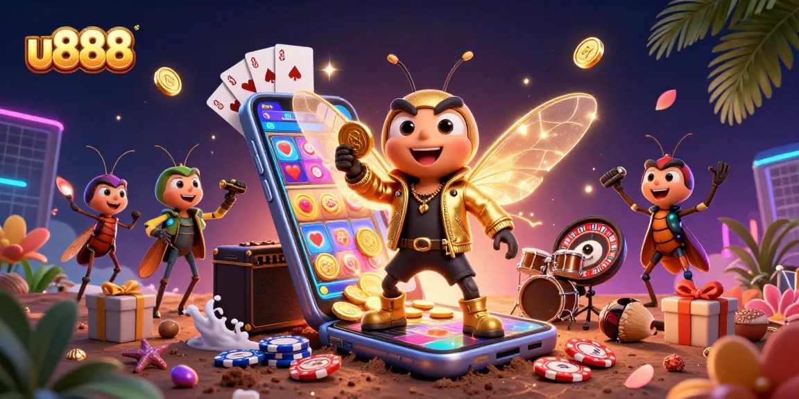 Play vibrant slot games and win big with u888 featuring a lively casino scene.