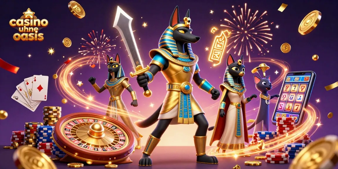 Engage in thrilling gameplay at a casino ohne oasis with ancient Egyptian warriors and dynamic game elements.