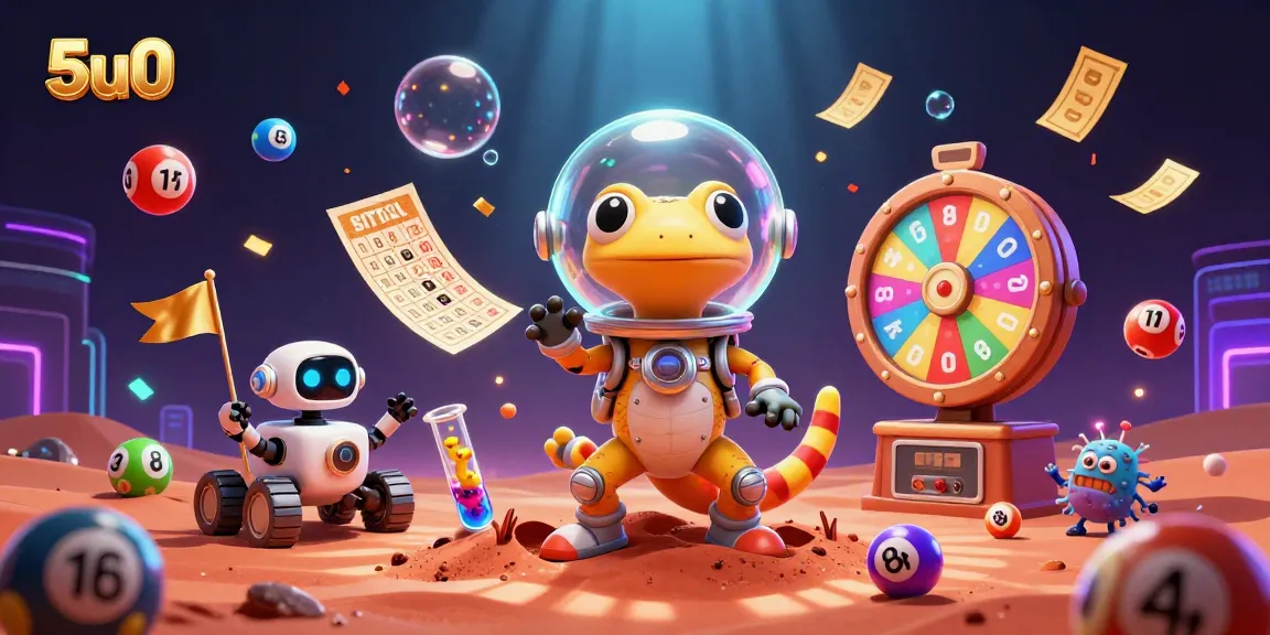 Experience the excitement of 5u0 as Martian gecko and friends win big in a lavish casino on Mars.