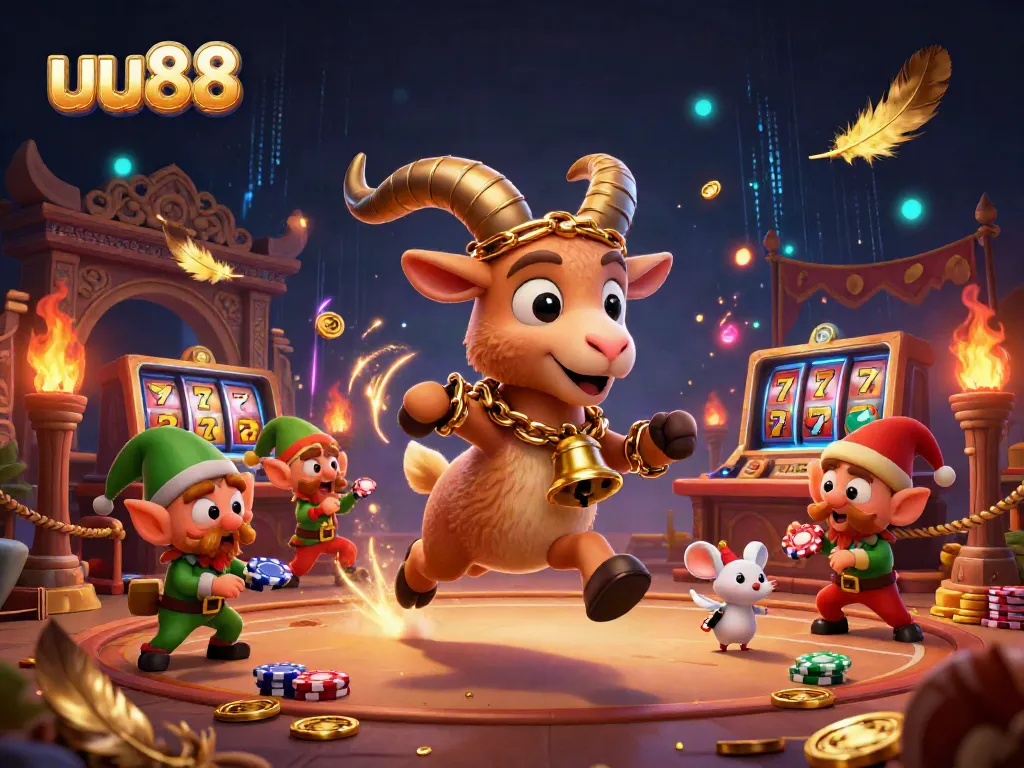 Experience the thrill at uu88's vibrant casino with Krampus and enchanted characters.