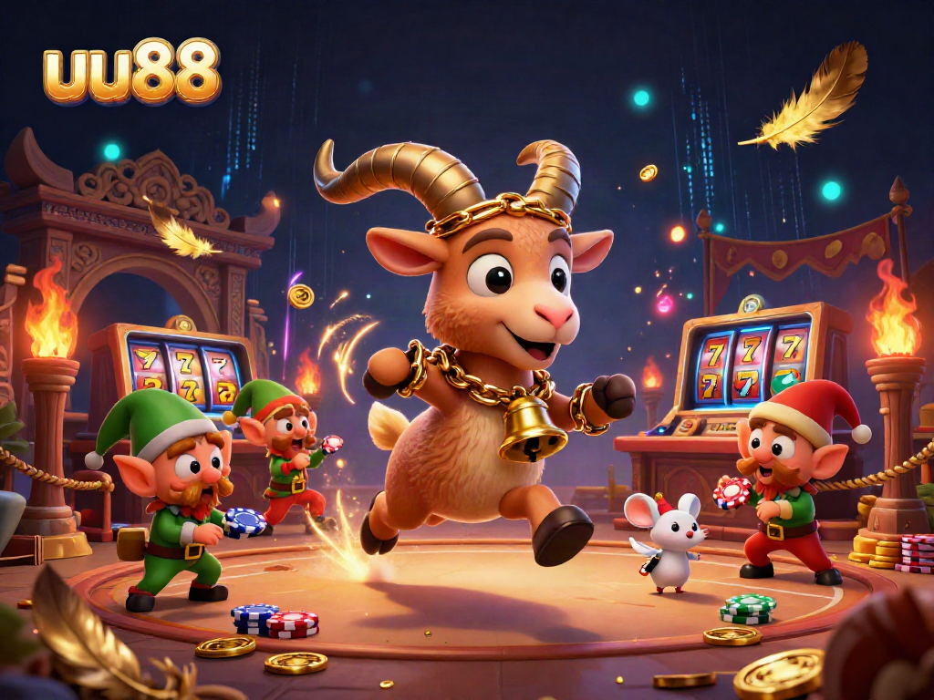 Experience the thrill at uu88's vibrant casino with Krampus and enchanted characters.
