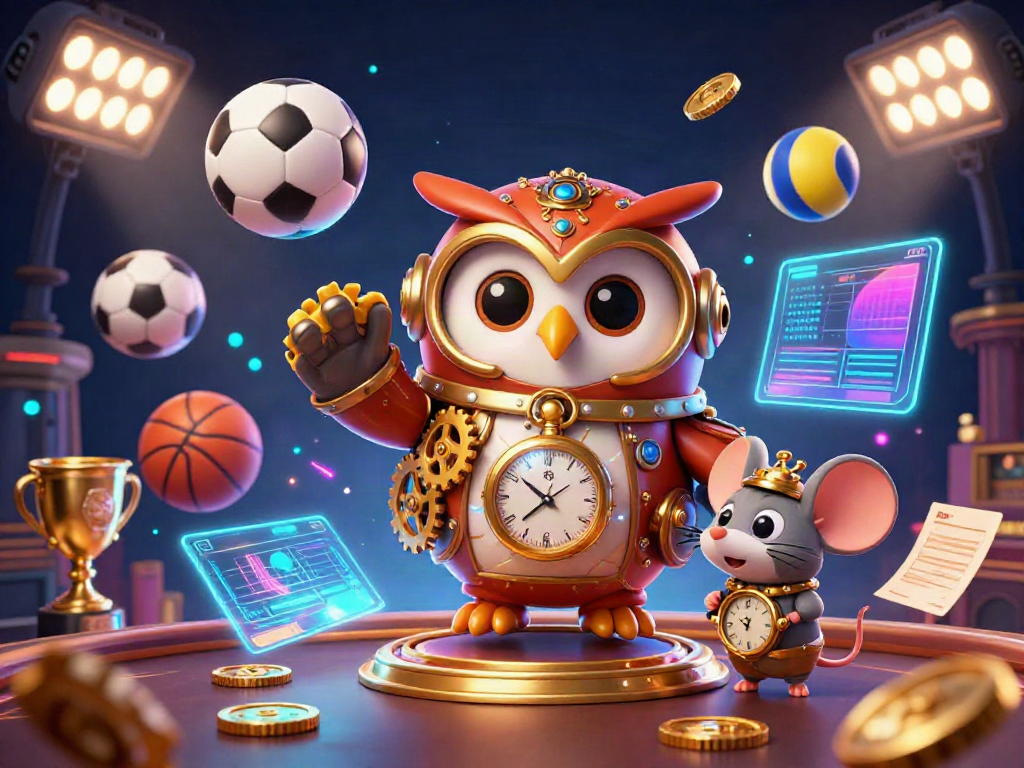 Experience thrilling gameplay with Xo 88 as the cartoon owl and mouse navigate a vibrant casino paradise.