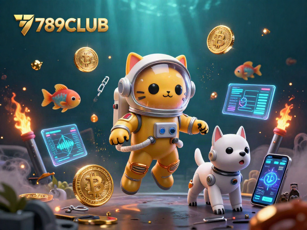 Engage with 789CLUB, featuring an exciting astronaut cat adventure in the cosmic casino world.