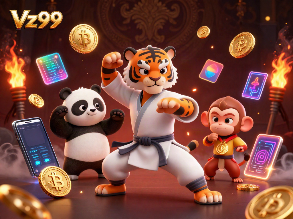 Experience thrilling gameplay at Vz99 with dynamic characters and vibrant casino elements.