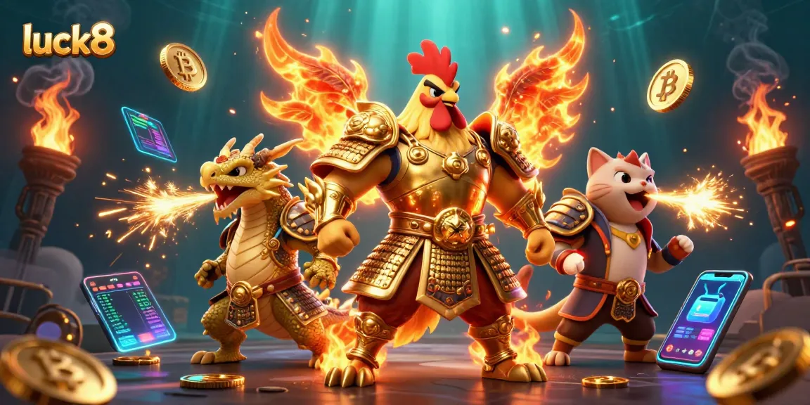 Win big at luck8 with thrilling 3D casino adventures featuring warrior characters!