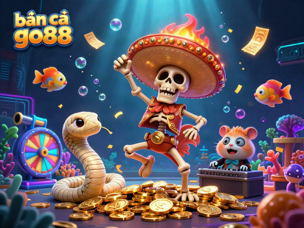 Experience bắn cá go88 with vibrant underwater scenes featuring lively gaming elements.