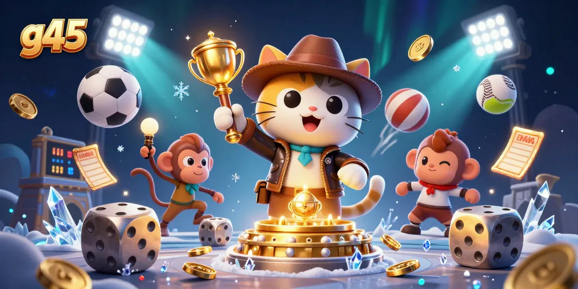 Engage in thrilling adventures with g45 as a cat archaeologist uncovers casino treasures.