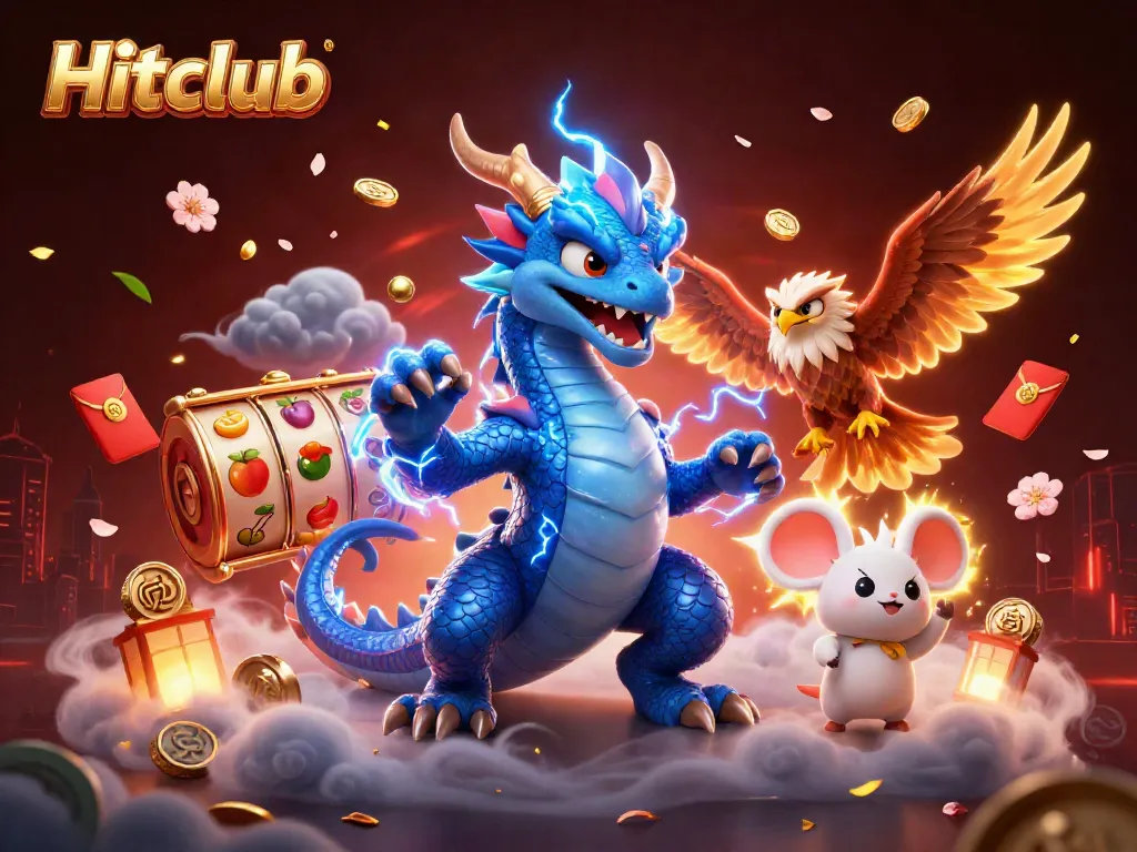 Engage in thrilling gameplay at Hitclub with an electrifying dragon and dynamic game elements
