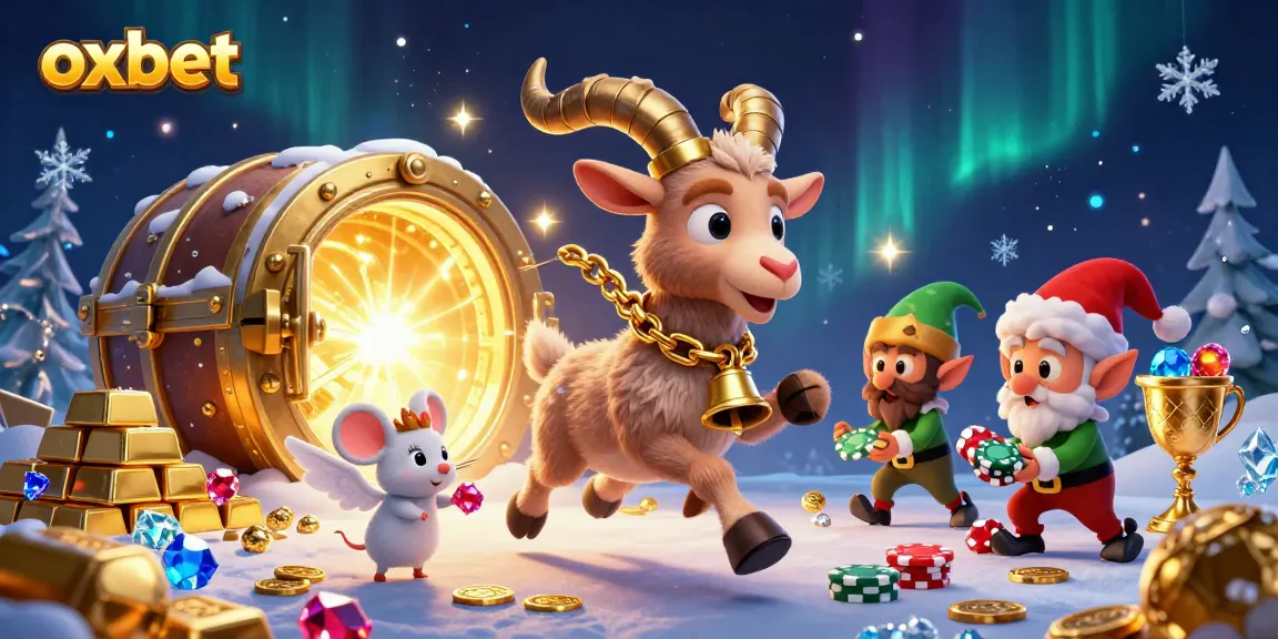 Experience excitement at OXBET’s casino with Krampus and whimsical characters stealing poker chips and treasures.