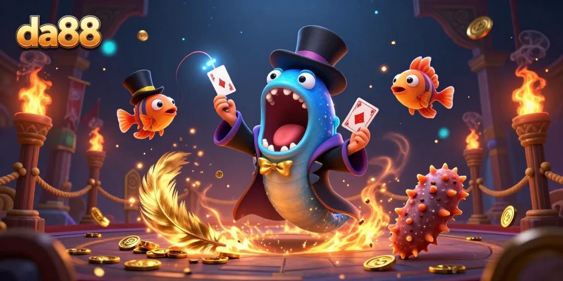 Experience thrilling gameplay at da88 with our vibrant 3D casino scene featuring unique sea creatures.