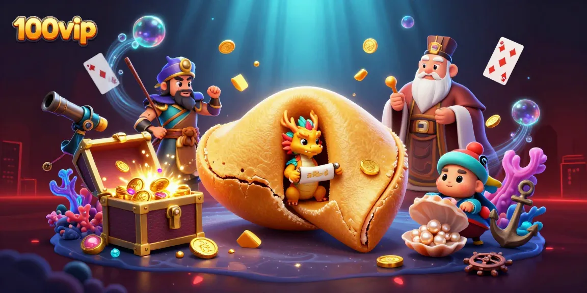 Experience thrilling gambling with 100vip's vibrant animation depicting fortune, excitement, and magic.