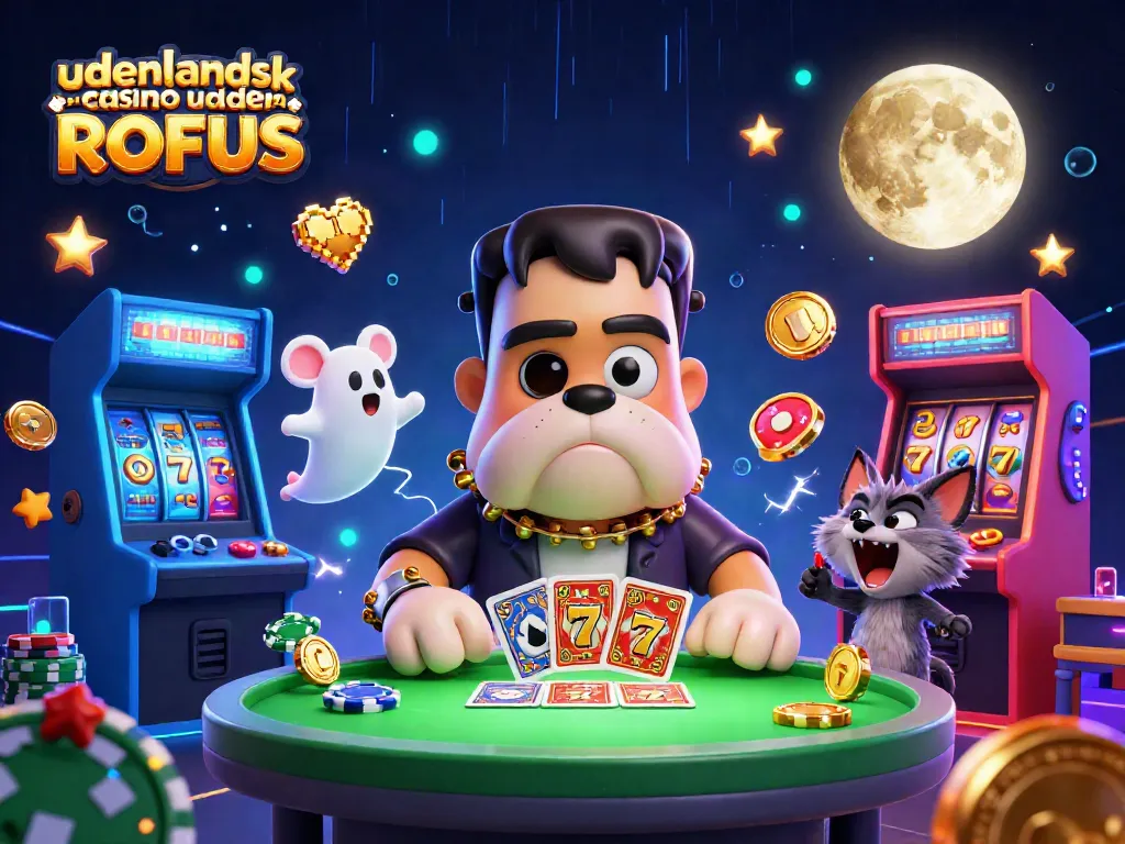 Engage in the excitement of udenlandsk casino uden ROFUS with vibrant 3D characters and gaming elements.