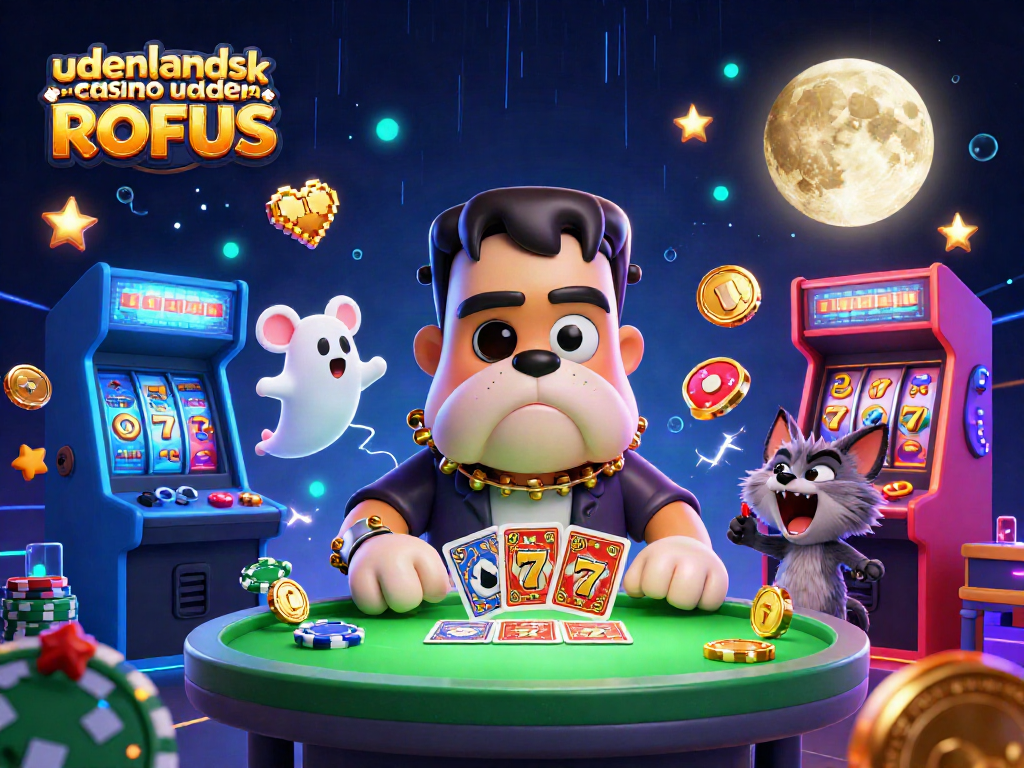 Engage in the excitement of udenlandsk casino uden ROFUS with vibrant 3D characters and gaming elements.