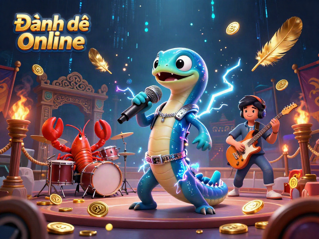 Experience Đánh đề online with thrilling underwater performances and vibrant casino elements.