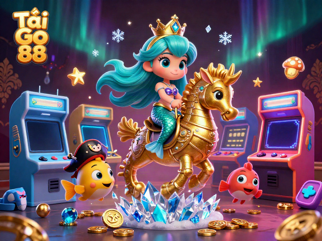 Experience the thrill of Tải Go 88 with a vibrant underwater casino-themed adventure.