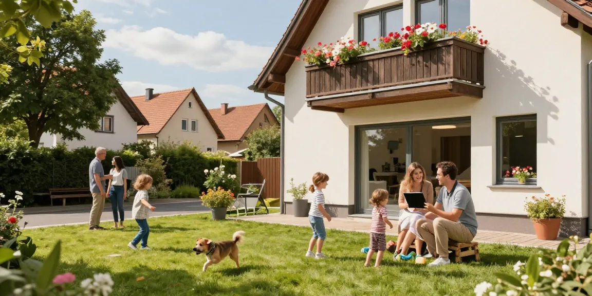 Immobilienmakler Reutlingen präsentiert familienfreundliches Zuhause mit Balkon und Garten.