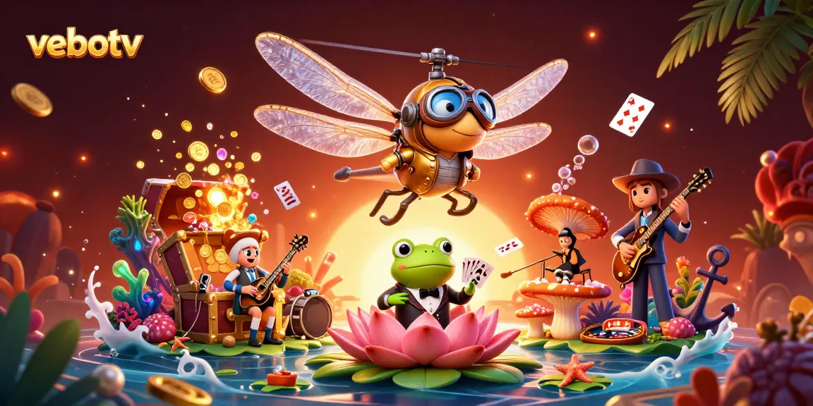 Experience exciting gameplay at vebotv with vibrant characters in a lively casino scene.