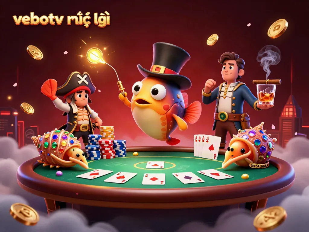 Experience vebotv trực tiếp with a captivating anglerfish and dynamic gambling scene.
