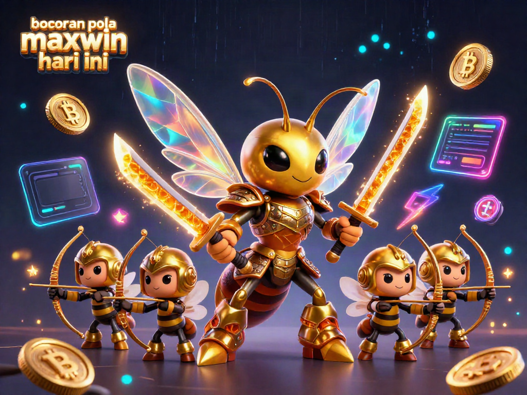 Bocoran pola maxwin hari ini dengan ilustrasi 3D menarik dari kasino menggambarkan berbagai elemen perjudian.