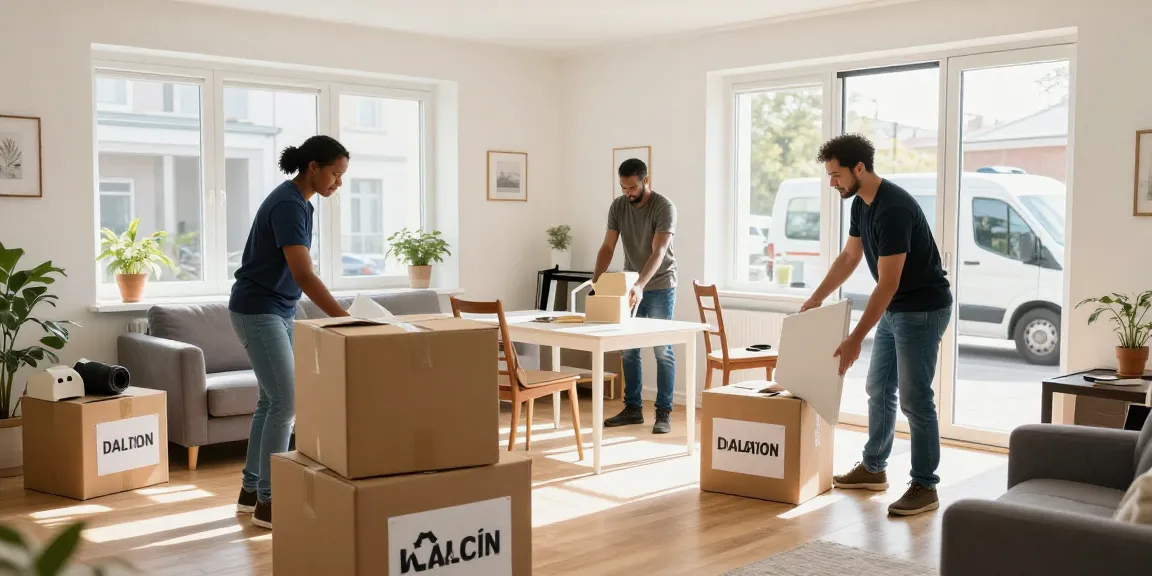 Professionelles Entrümpelung München Team bei Wohnungsräumung mit Möbeln und Spendenkisten