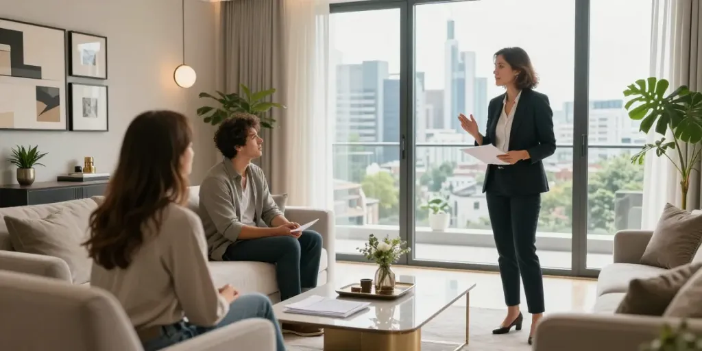 Bester Immobilienmakler Frankfurt zeigt luxuriöse Wohnung in Frankfurt am Main.