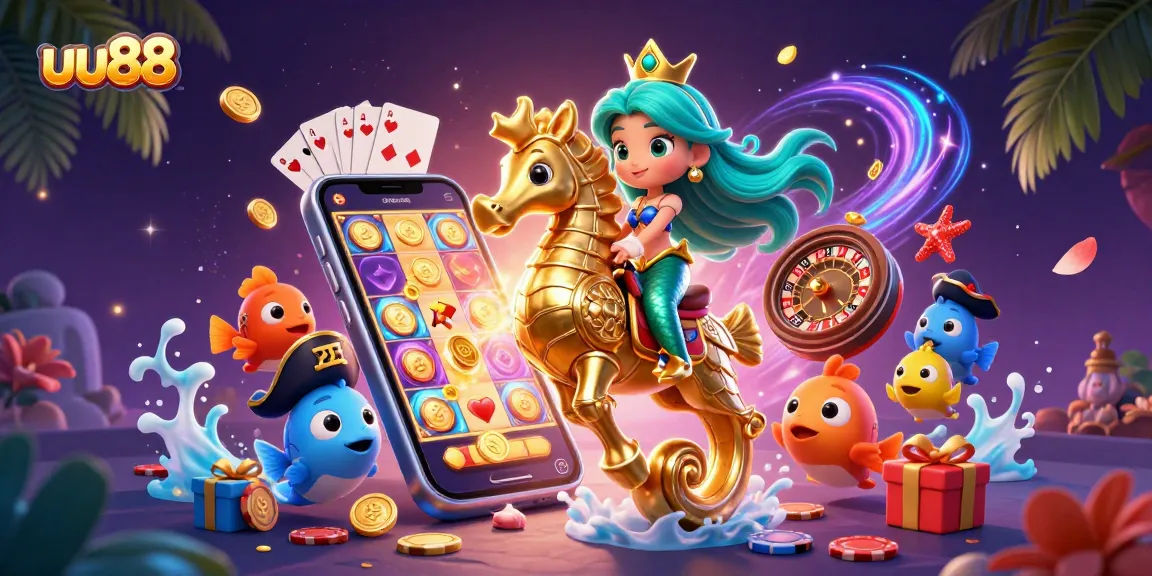 uu88 players enjoy a magical gaming experience with colorful slot games and vibrant characters.