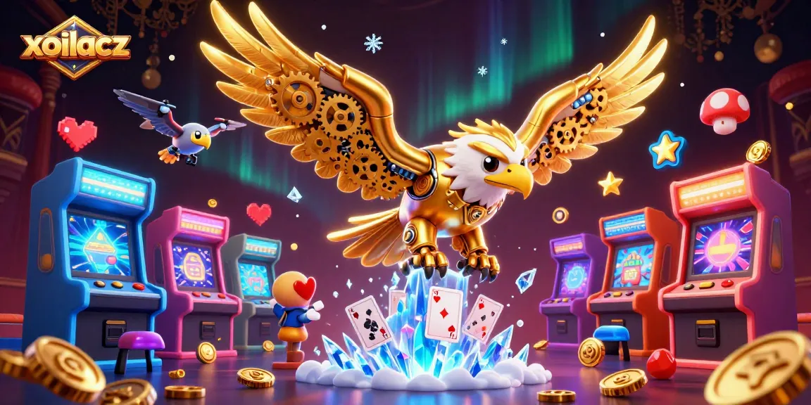 Experience thrilling action with xoilacz as the golden eagle navigates a casino of dynamic elements.